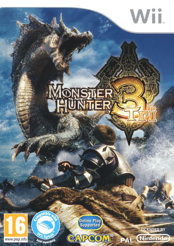 Monster Hunter 3 Tri box art for Wii